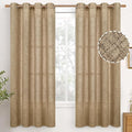 YoungsTex Burlap Toffee Curtains 68 Inch Length by YoungsTex