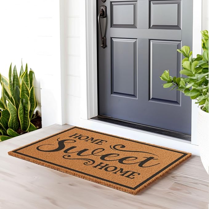 Barnyard Designs Natural Coir Non-Slip Doormat | Heavy-Duty Welcome Mat - Image 4