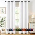 MIULEE Blackout Curtains for Bedroom 2 Panels 40 x 84 Inch Long Pure White | by MIULEE