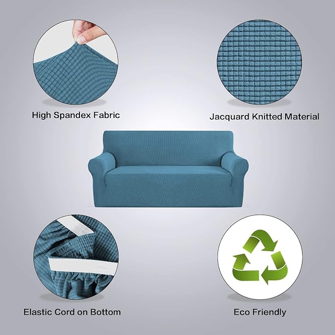 H.VERSAILTEX Stretch Oversized Sofa Cover 1 Piece Sofa Slipcovers - Image 4