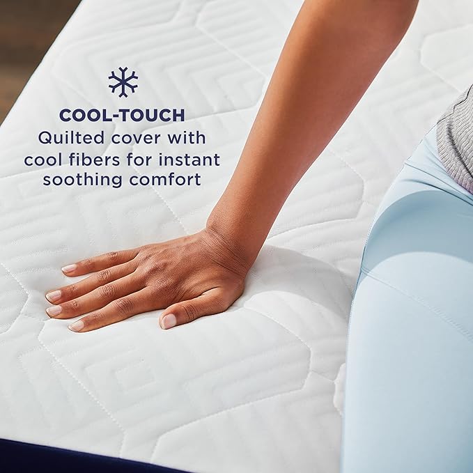 Sleep Innovations Marley Hybrid 10 Inch Cooling Gel Memory Foam and Innerspring Coil Mattress, Cal King Size, Bed in a Box, Medium Firm Advanced Support