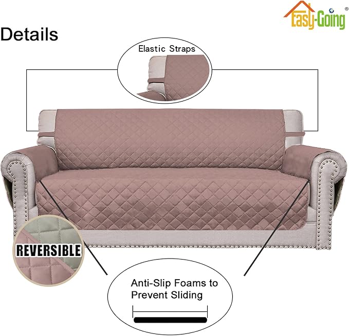 Easy-Going Reversible Couch Cover, Oversized Chair, Water Resistant Furniture - Image 3