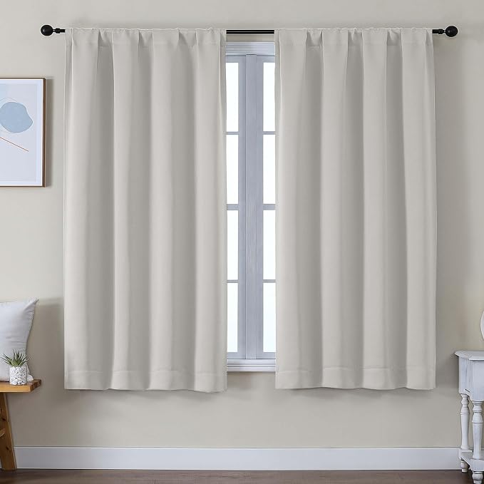 Simplebrand Ava Natural Blackout Curtains by Simplebrand