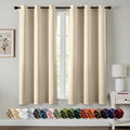 MIULEE Blackout Curtains for Bedroom 2 Panels 34 x 54 Inch Long Cream Beige | by MIULEE