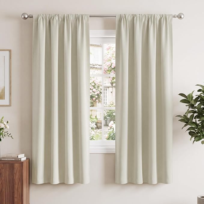 NICETOWN Window Treatment Thermal Insulated Rod Pocket Room Darkening by NICETOWN