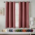 MIULEE Blackout Curtains for Bedroom 2 Panels 40 x 45 Inch Long Dusty Rose | by MIULEE