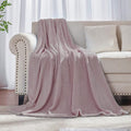 Dusty Rose Pink Fleece Plush Throw Blanket 50"x60"for Couch Fuzzy Cozy | Super by JIAHANNHA