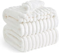 Bedsure GentleSoft Full Size Blanket for Bed - Cozy Soft Blankets for Women, Cute Large Fleece Throws for Girls, Off White, 84x90 Inches