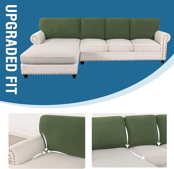 H.VERSAILTEX Backrest Cushion Covers Sectional Couch Back Cushion Covers - Image 7