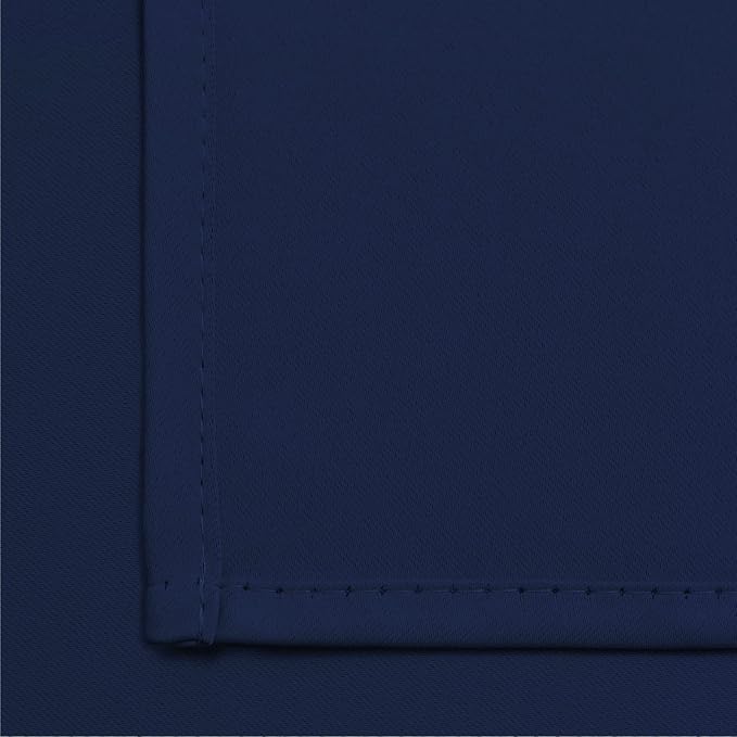 Yakamok Room Darkening Curtains 62x84 inch Length Navy Blue-Living Room | 2 - Image 6