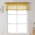 Chyhomenyc Gold Sheer Valances for Windows by Chyhomenyc