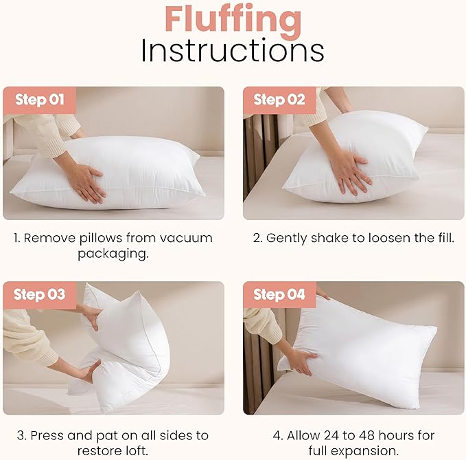 Utopia Bedding 16x24 Pillow Inserts, 2 Pack | Indoor cushion inserts - Image 3