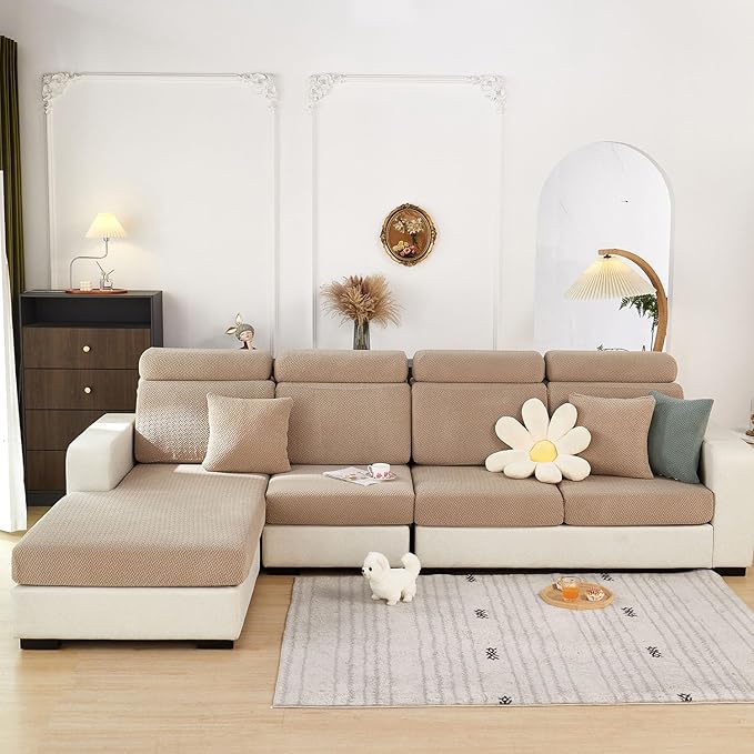 Couch Covers for 2 Cushion Sofa Pet Friendly Couch Cushion Covers Universal - Image 9