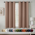 MIULEE Blackout Curtains for Bedroom 2 Panels 40 x 45 Inch Long Cappuccino | by MIULEE
