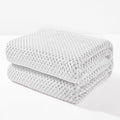 Exclusivo Mezcla Soft Waffle Fleece Bed Blanket King Size, Heather Gray | by ExclusivoMezcla