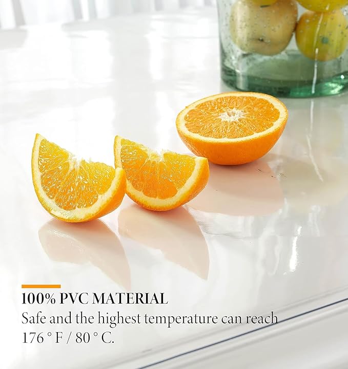 Deep Dream 1.5mm Clear Desk Cover Protector, 16×44 Inch Clear Desk Cover, Rectangular Vinyl Desk Pad, PVC Plastic Table Cover for Office, Dresser, Night Stand, Computer & Writing Desk Tabletop