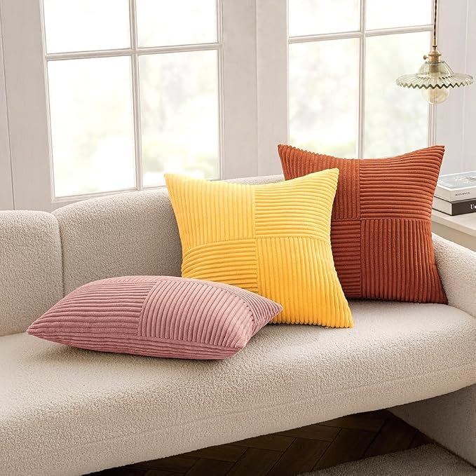 MIULEE Yellow Decorative Throw Pillow Covers - Image 5
