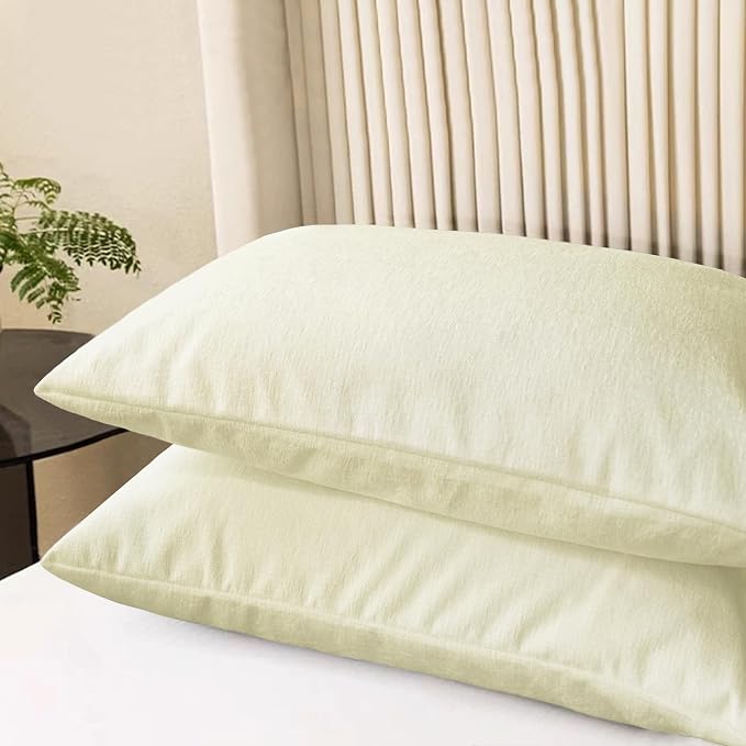 CaliTime Decorative Standard Throw Pillow Covers 26 X 20 Inches Beige | Pack of - Image 3