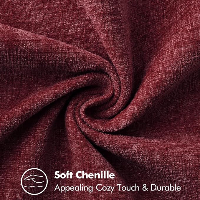 MIULEE Decorative Couch Throw Pillow Covers 16x16 Inch Burgundy Red 2 Pack | - Image 7