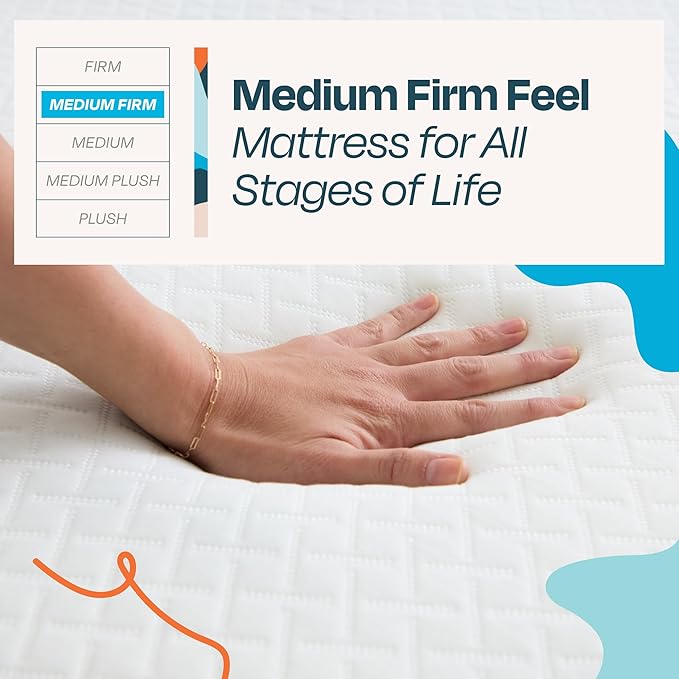 Linenspa 6 Inch Gel Infused Memory Foam Mattress – Twin XL Size – Medium Firm - Low Profile Bed - Mattress in a Box - Youth or Kids Bedroom - Pressure Relieving and Breathable – CertiPUR-US Certified