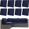 8Pcs Outdoor Cushion Covers, Elastic Patio Cushion Covers | Washable, by dreahoteztil