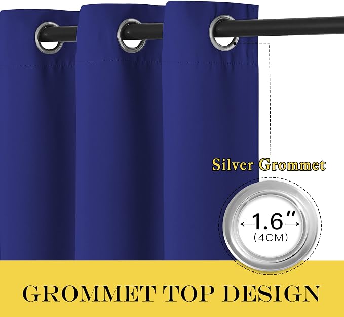 NICETOWN Blackout Curtains for Sliding Glass Door Room Divider Noise Reduce - Image 6