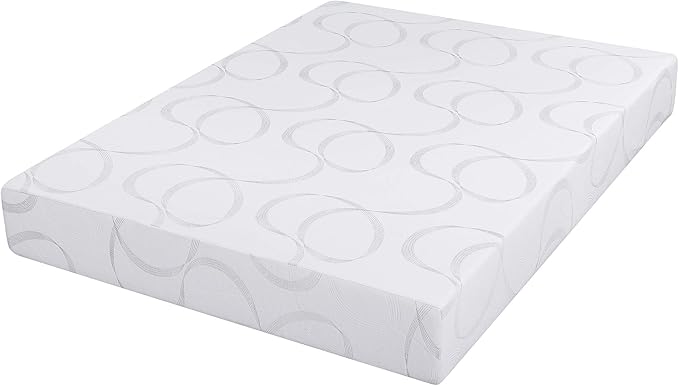 Olee Sleep Twin Mattress, 7 Inch Flex Gel Memory Foam Mattress, Gel Infused for Comfort and Pressure Relief, CertiPUR-US Certified, Bed-in-a-Box, Medium Firm, Twin Size