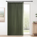 Topfinel Olive Green Pinch Pleated Curtains 105 Inch Length 1 Panels by Topfinel