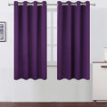 Blackout Curtains 52 x 63 inch/Purple Curtains Set of 2 Panels/Thermal by Lemomo
