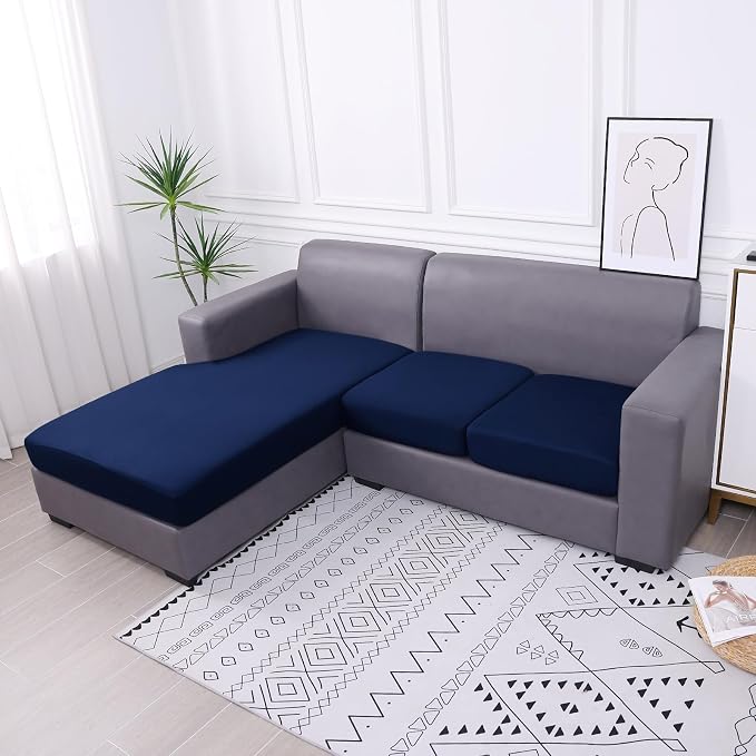 Waterproof Sectional Sofa Cushion Covers, L Shape Couch Slipcovers | L Shape - Image 7