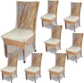 Evelots 8-Pack Clear PVC Dining Chair Covers, Spill-Resistant Protectors | by Evelots