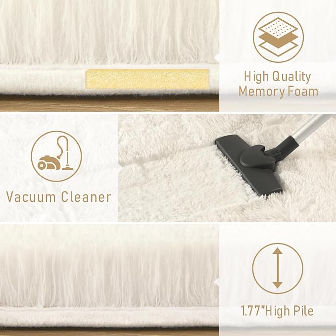 LOCHAS 8x10 Area Rugs Fluffy Living Room Carpets - Image 7
