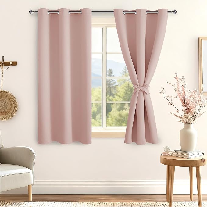 Blackout Curtains for Bedroom, 2 Drape Panels, 42 x 54 Inch | Thermal Insulated - Image 8