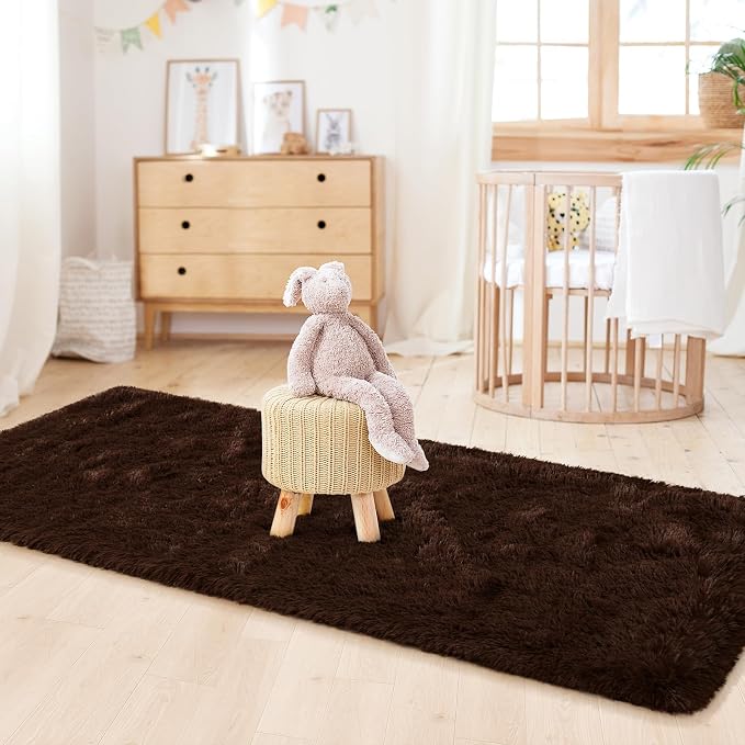 LOCHAS 2x6 Runner Rugs for Hallway, Fluffy Area Rugs for Bedroom - Image 3
