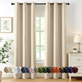 MIULEE Blackout Curtains for Bedroom 2 Panels 40 x 84 Inch Long Cream Beige | by MIULEE
