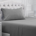 Mellanni Twin XL Sheets Set - 3 PC Iconic Collection Bedding - Hotel Luxury, Extra Soft, Cooling Bed Sheets - Wrinkle, Fade, Stain Resistant (Twin Extra Long, Striped Gray/Silver)