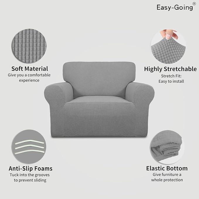 Easy-Going Stretch Oversized Chair Slipcover - Image 3