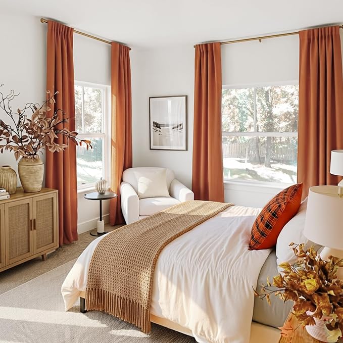 INOVADAY 100% Blackout Linen Curtains - Image 6