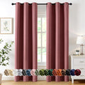 MIULEE Blackout Curtains for Bedroom 2 Panels 40 x 72 Inch Long Dusty Rose | by MIULEE