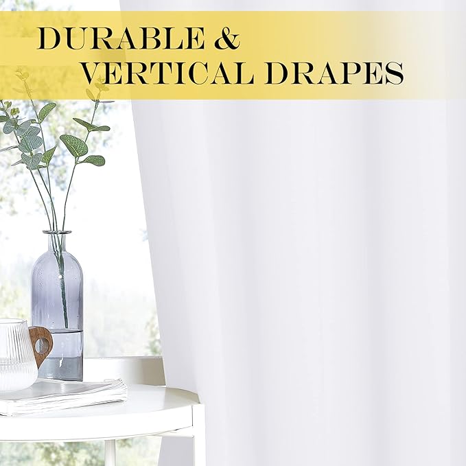 NICETOWN Blackout Drapery Curtain Panel 90 inches Long - Image 4
