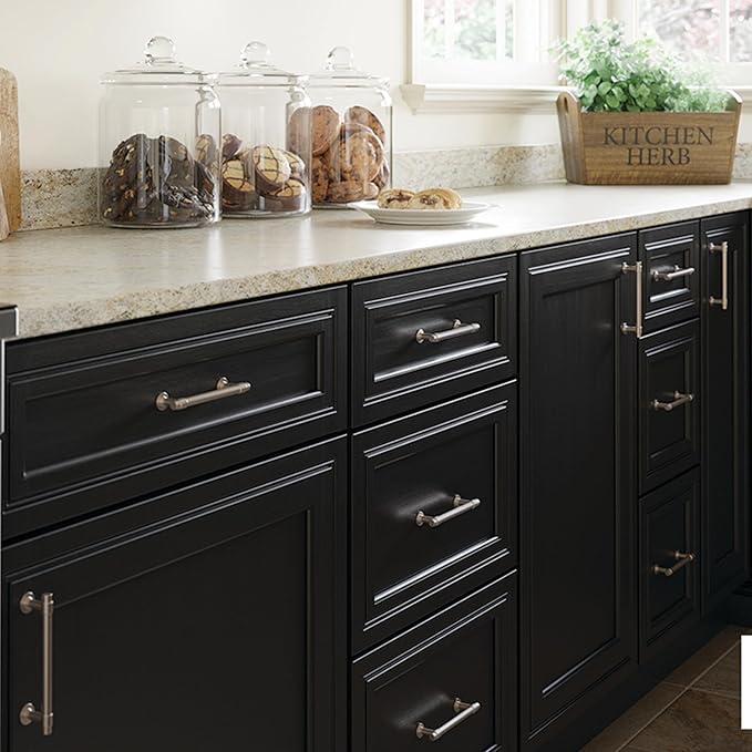 Franklin Brass - Francisco Satin Nickel Cabinet Handles 4 Inch (4") Hole Center Pulls | Easy Install, Durable Hardware for Kitchen Cabinet Door, Drawers, Dresser Pull, Furniture (5 Pack)