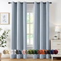 MIULEE Blackout Curtains for Bedroom 2 Panels 40 x 72 Inch Long Light Blue | by MIULEE