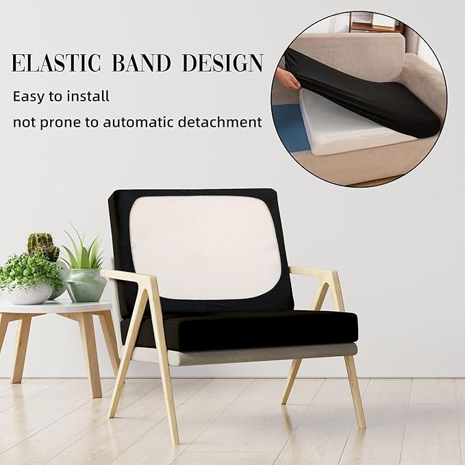 8PCS Patio Cushion Covers.Patio Furniture Couch SeatSlipcovers | Washable - Image 4