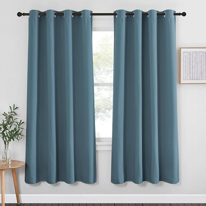 NICETOWN Blackout Curtain Drape 72 inch Long by NICETOWN