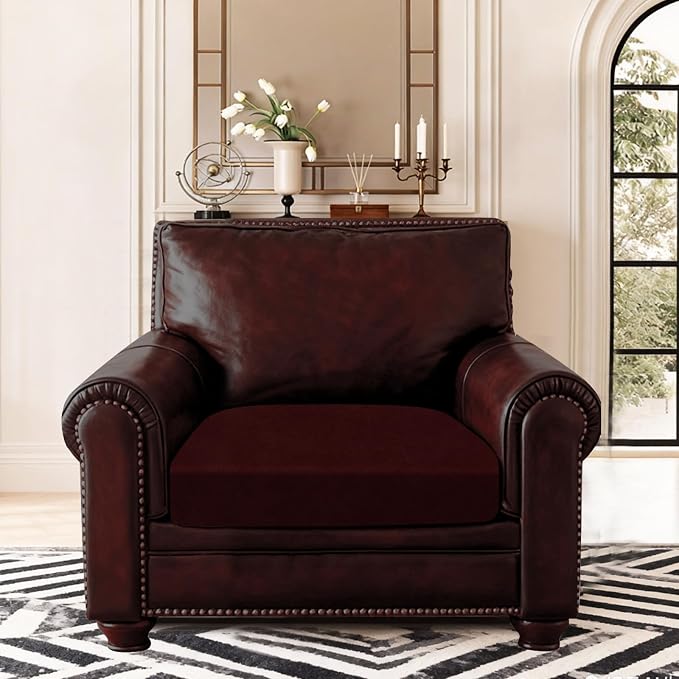 ANARACHON Leather Look Couch Cushion Covers Sofa Seat Slipcovers Sets Couches - Image 2