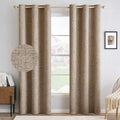 MIULEE 100% Blackout Linen Curtains by MIULEE