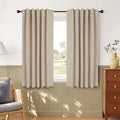 Linen Textured Total Blackout Curtains by 100BlackoutShield