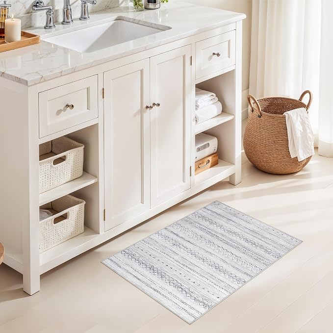 cotiled Washable 2x3 Entryway Rugs: Boho Moroccan Soft Small Rug | Solve Modern - Image 6