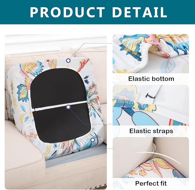 Printed Couch Cushion Covers, Sofa Covers Washable - Image 5
