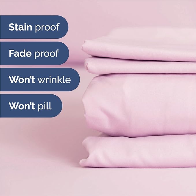 King 6 Piece Sheet Set - Comfy Breathable & Cooling - Ultra-Soft Hotel Luxury Bedding Set with 8-16 Inch Deep Pockets - 1 Flat & 1 Fitted Sheet & 4 Pillowcases - Wrinkle Free & Easy Care - Light Pink